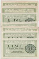 Német 3.Birodalom/Deutsche Wehrmacht (Német Véderő) 1944. 1M (7x) T:II-,III German Third Reich/Deutsche Wehrmacht 1944. 1 Mark (7x) C:VF,F