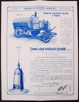 Cca 1910 Kogler és Roszner fényképes árjegyzék katalógusa, utolsó oldalon feliratok