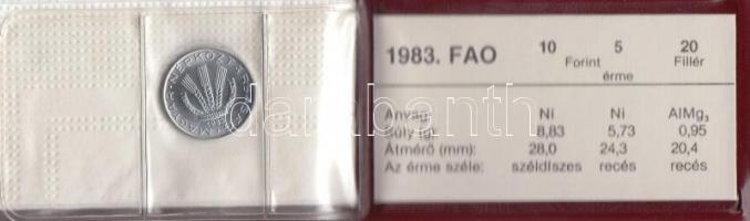 1983. "FAO" sor 20Ft, 5Ft, 10Ft eredeti plasztikcsomagolásban, tanúsítvánnyal T:BU