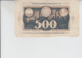 Német Birodalom / Weimari Köztársaság / Dortmund 1922. 500M (5x) T:III
German Empire / Weimar Republ...