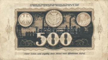 Német Birodalom / Weimari Köztársaság / Dortmund 1922. 500M (5x) T:III
German Empire / Weimar Republ...