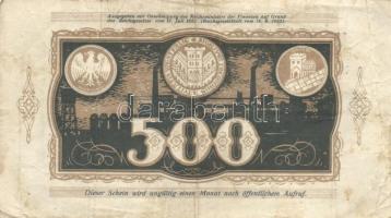 Német Birodalom / Weimari Köztársaság / Dortmund 1922. 500M (5x) T:III
German Empire / Weimar Republ...