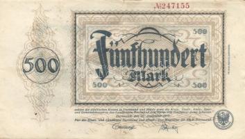 Német Birodalom / Weimari Köztársaság / Dortmund 1922. 500M (5x) T:III
German Empire / Weimar Republ...