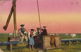 Csikósok a kútnál