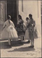 1937 Reich Péter Cornel: Csömör. Vintage fotó, aláírva, feliratozva, a szerző hagyatékából, 24x18cm