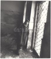 cca 1980-1990 Tóth István: Nosztalgia. Vintage fotó, hátoldalán feliratozva, 19x17cm