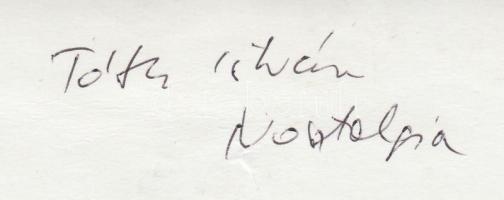 cca 1980-1990 Tóth István: Nosztalgia. Vintage fotó, hátoldalán feliratozva, 19x17cm