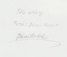 cca 1950-1960 Járai Rudolf (1913-1993): Téli alkony. Vintage fotó, hátoldalán feliratozott, aláírt, ...