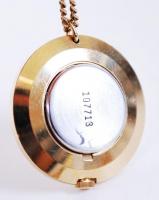 Chaika ékszeróra 17 kővel, rézfoglalatos, lánccal, működik, jó állapotú /
Jewellery watch, operable