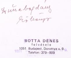 cca 1970-1980 Botta Dénes (1921-2010): Dunabogdányi kőfejtő. 6db vintage fotó leporellóba ragasztva,...