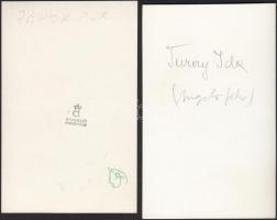 cca 1940 Angelo (Funk Pál) (1894-1974): Jávor Pál és Turay Ida színészek portréi. 2db vintage fotó, ...