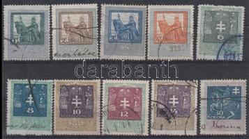 1914 10 db klf okmánybélyeg