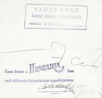 cca 1935-1943 Vadas Ernő (1899-1962): Az OTI székháza. Vintage fotó, hátoldalán pecséttel, aláírássa...