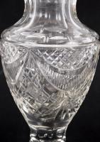 Ólomkristály váza, hibátlan, csiszolt, m: 26 cm