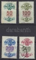 1957-1959 4 db illetékbélyeg