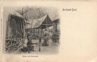 Ashanti village, weaver, folklore (EK)