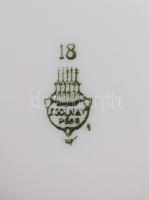 Zsolnay 3 db porcelán bögre, matricás, különböző mintával, az egyik sérült, magasság: 9 cm