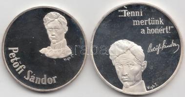 1973. 50Ft Ag + 100Ft Ag "Petőfi Sándor" pár T:PP