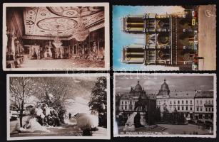 cca 1935 4 db magyar úszók és vizilabdázók által aláírt képeslap Schlenker Antal edzőnek