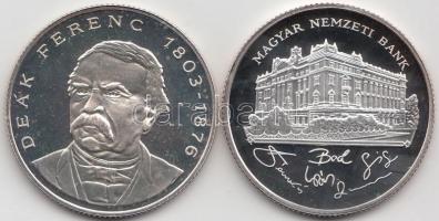 1992. 200Ft Ag "MNB" + 1995. 200Ft Ag "Deák" T:PP