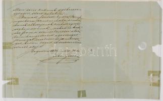 1886 Jókai István 2 db családi vonatkozású levele fiának