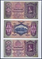 Vegyes bankjegy tétel a pengő időszakból gyűrűs albumba rendezve T:vegyes