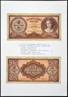 Vegyes bankjegy tétel a pengő időszakból gyűrűs albumba rendezve T:vegyes