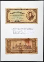 Vegyes bankjegy tétel a pengő időszakból gyűrűs albumba rendezve T:vegyes