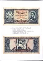 Vegyes bankjegy tétel a pengő időszakból gyűrűs albumba rendezve T:vegyes