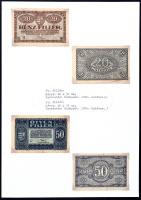 Vegyes bankjegy tétel a pengő időszakból gyűrűs albumba rendezve T:vegyes