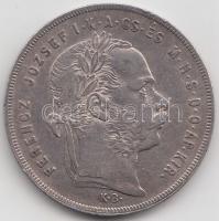 1876KB 1Ft Ag "Középcímer" T:2-