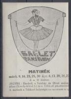 Balett, pantomim reklámbélyeg