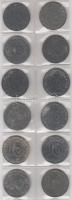 Német 3. Birodalom 1940-1944. 10Rpf (klf verdejelek) T:vegyes(12x) German Third Reich 1940-1944. 10 Reichspfennig (diff mint marks) (12x) C:mixed