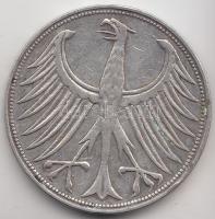 NSZK 1951F 5M Ag T:2/2-
GFR 1951F 5 Mark Ag C:XF/VF