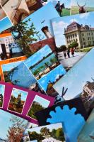 80 db főleg modern, leginkább magyar képeslap, közte néhány régi / 80 mainly modern and Hungarian po...