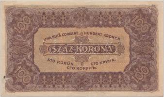 1923. 100K "Magyar Pénzjegynyomda Rt. Budapest" T:I- fo