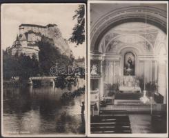 4 db régi képeslap: Árva, Salzburg, Nagybánya, Szatmárnémeti