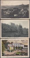 3 db régi, osztrák képeslap / 3 Austrian postcards: Bad Gleichenberg Kurplatz, Bad Kreuzen Wasserheilanstalt, Bad Gleichenberg