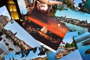 102 db modern, osztrák, német, svájci és amerikai lap / 102 modern Austrian, German, Swiss and American postcards