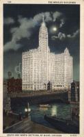 Chicago, The Wrigley Buildings, at night (fa)