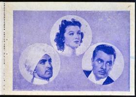 Tivoli filmszínház 2 db-os régi képeslap füzete színészekről, színdarabokról, benne nyereményjáték f...