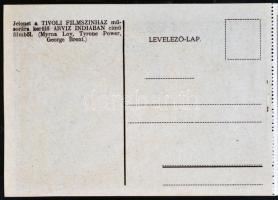 Tivoli filmszínház 2 db-os régi képeslap füzete színészekről, színdarabokról, benne nyereményjáték f...