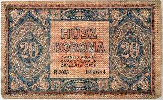1919. augusztus 9. 20K T:II-(kopott sarkok)