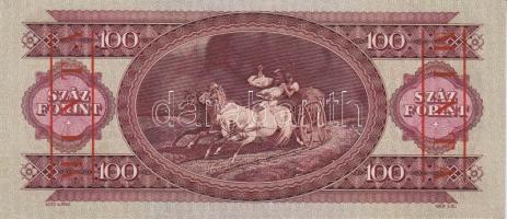 1960. 100Ft "MINTA" felülnyomással "B 267 052740" T:I