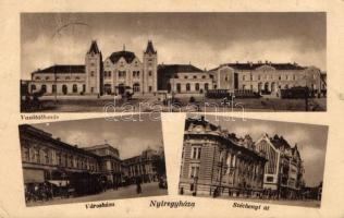 2 db régi magyar városképes lap: Nyíregyháza, Nyírbátor / 2 old Hungarian postcards