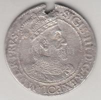 Lengyel Királyság / Gdansk 1617. Ort Ag "III. Zsigmond" (5.75g) T:3 kitörés Poland / Gdansk 1617. Ort Ag "Sigismund III" (5.75g) C:F cutting Kopicki 7493.