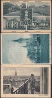 3 db régi magyar városképes lap: Örkény (1), Orosháza (2) / 3 old Hungarian postcards