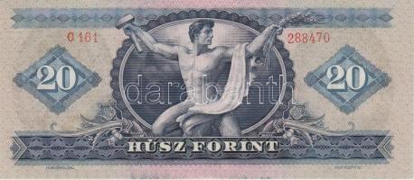 1969. 20Ft nyomdai festékfoltokkal T:I