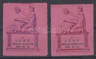 1930 LEHE söröző és "böröző" estje 2 db levélzáró