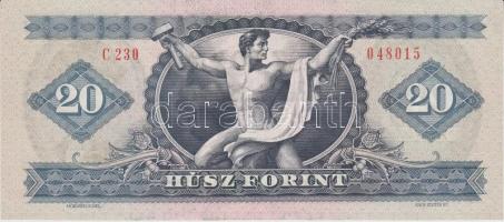 1975. 20Ft nyomdai festékfoltokkal T:I